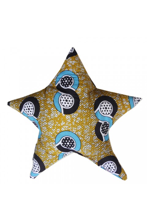 Star cushion african print 8