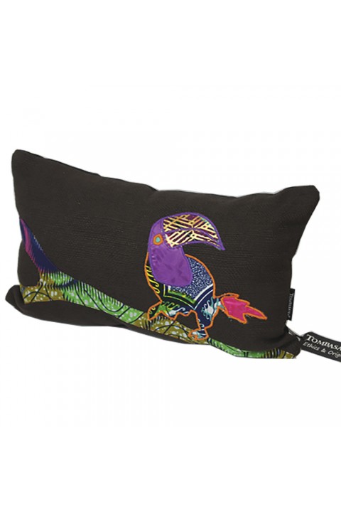 Embroidered Tucano cushion