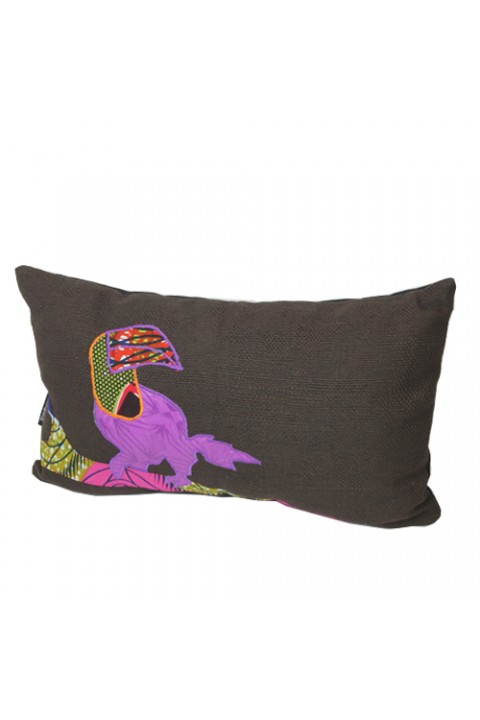 Embroidered Tucano cushion