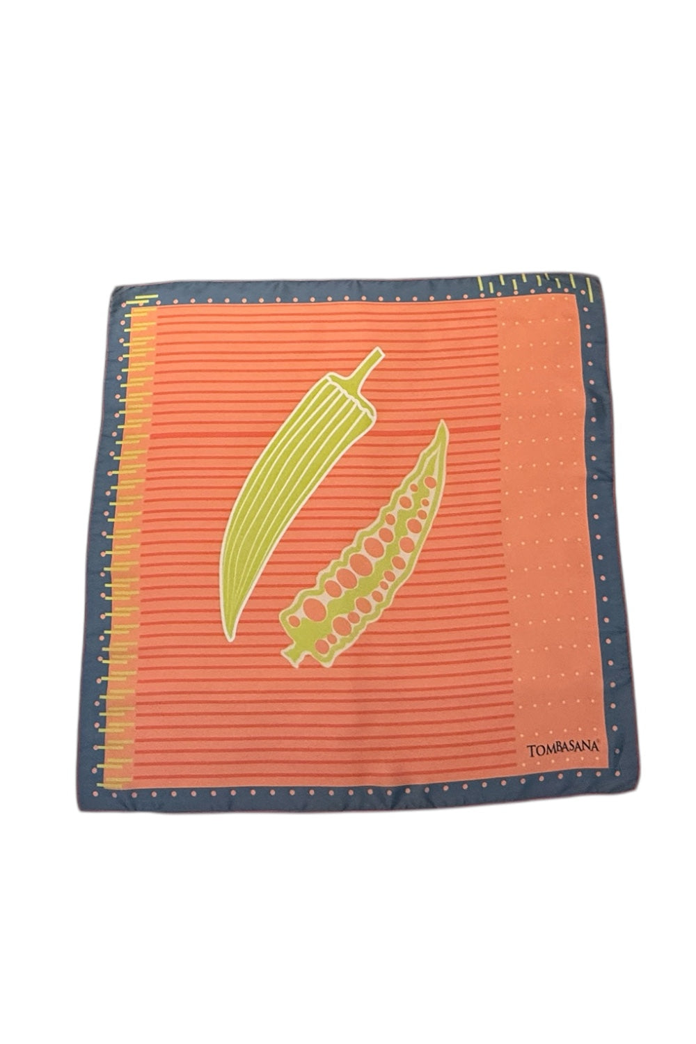 Foulard carré "GOMBOS SAUMON"